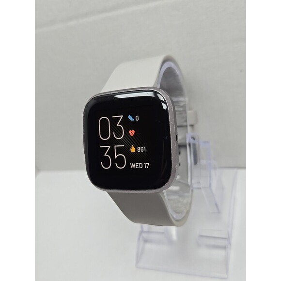 Fitbit Versa 2 Smartwatch Gray 40mm Alexa WR50M Always On Display No Charger - Picture 2 of 10